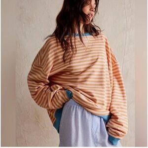 Free People We The Free Classic Striped Crewneck